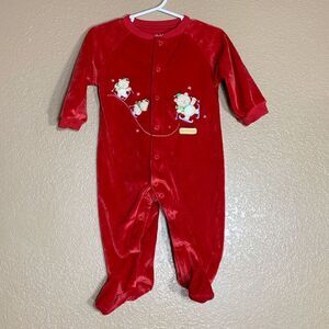 ‎Carters Baby’s 1st Christmas one piece footies